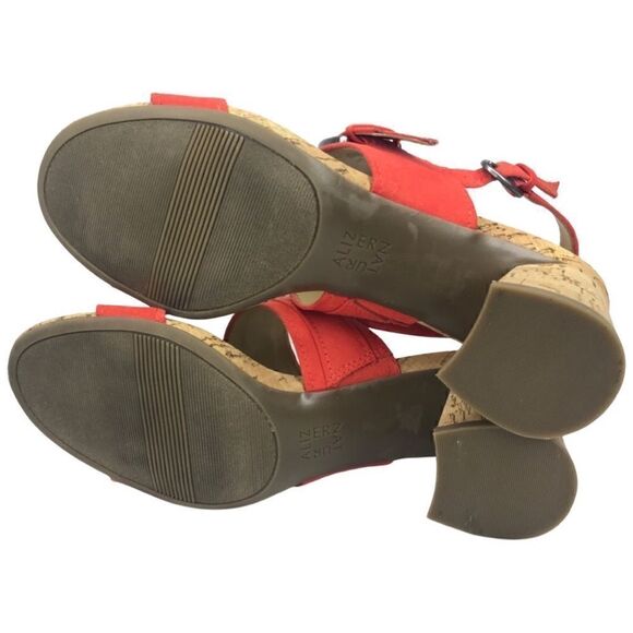 Naturalizer Kaylee Orange Sandals Size 8.5M - Picture 8 of 9